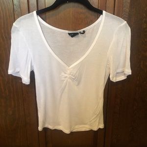 Ribbed Out From Under T Shirt